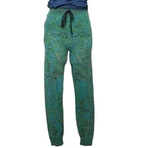 Missoni Jogger Pants | Women Small | Knit Green Blue Black